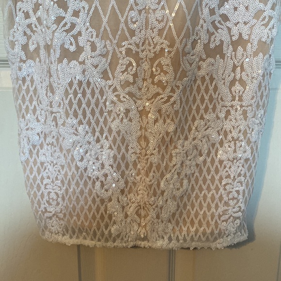 Lulus “Bring the Wow” White Sequin Dress - Picture 3 of 9
